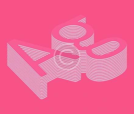 Stunning 3D sandwich text effect